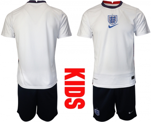 2021 European Cup England home Youth white soccer jerseys