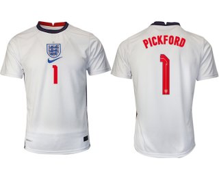 Men 2021 Europe England home AAA version 1 soccer jerseys