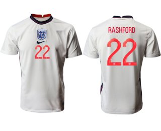 Men 2021 Europe England home AAA version 22 white soccer jerseys