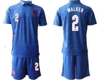 Men 2020-2021 European Cup England away blue 2 Nike Soccer Jersey