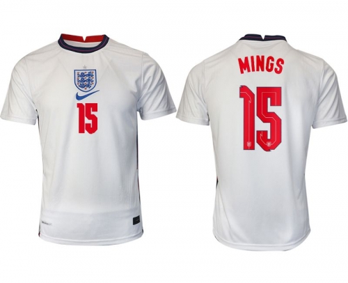 Men 2020-2021 European Cup England home aaa version white 15 Nike Soccer Jersey