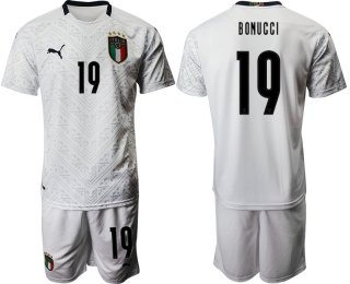 2021 Men Italy away 19 white soccer jerseys