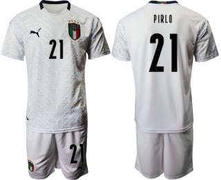 2021 Men Italy away 21 white soccer jerseys