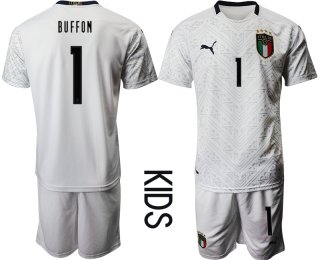 Youth 2021 European Cup Italy away white 1 Soccer Jersey