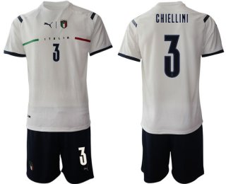 Men 2020-2021 European Cup Italy away white 3 Soccer Jersey