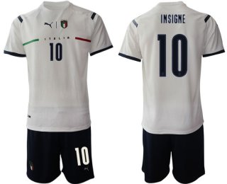 Men 2020-2021 European Cup Italy away white 10 Soccer Jersey