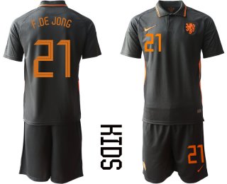 2021 European Cup Netherlands away Youth 21 soccer jerseys