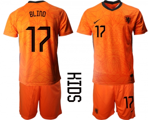 2021 European Cup Netherlands home Youth 17 soccer jerseys