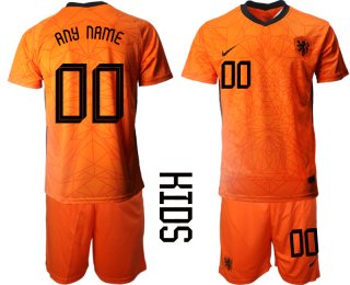 2021 European Cup Netherlands home Youth custom soccer jerseys