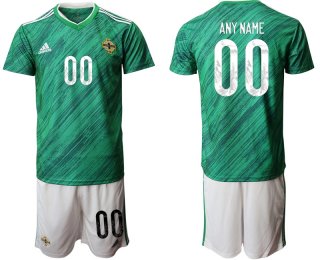 Men 2021 European Cup Northern Ireland green home customized Soccer Jersey