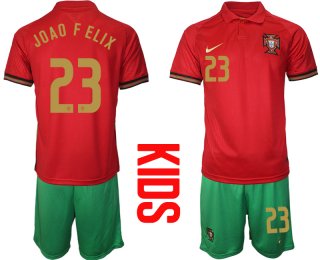 2021 European Cup Portugal home Youth 23 soccer jerseys