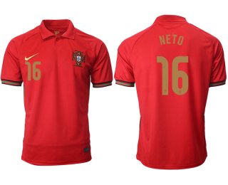 Men 2021 Europe Portugal home AAA version 16 soccer jerseys