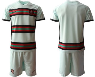 Men 2021 European Cup Portugal away grey Soccer Jersey