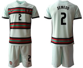 Men 2021 European Cup Portugal away grey 2 Soccer Jersey