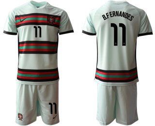 Men 2021 European Cup Portugal away grey 11 Soccer Jersey