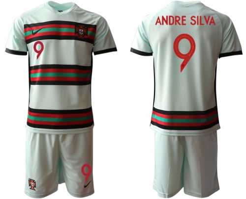 Men 2021 European Cup Portugal away grey 9 Soccer Jersey1