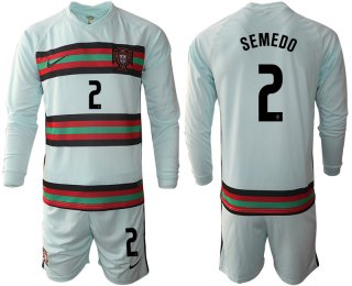 Men 2021 European Cup Portugal away Long sleeve 2 soccer jerseys