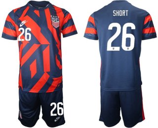 Men 2020-2021 National team United States away 26 blue Nike Soccer Jersey