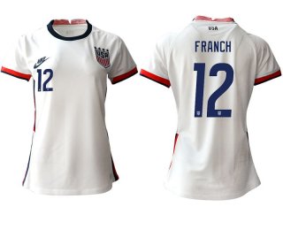 Women 2020-2021 Season National Team America home aaa 12 white Soccer Jerseys1