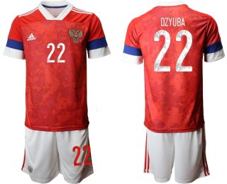 Men 2021 European Cup Russia red home 22 Soccer Jerseys