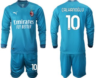 2021 Men AC milan away long sleeve 10 soccer jerseys