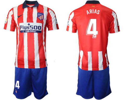 Men 2020-2021 club Atletico Madrid home 4 red Soccer Jerseys