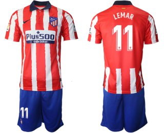 Men 2020-2021 club Atletico Madrid home 11 red Soccer Jerseys