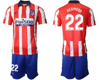 Men 2020-2021 club Atletico Madrid home 22 red Soccer Jerseys