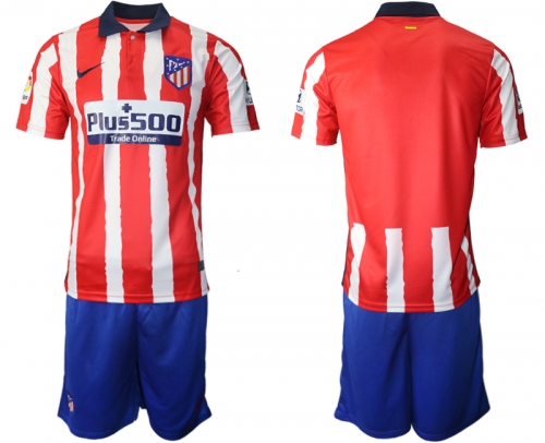 Men 2020-2021 club Atletico Madrid home blank red Soccer Jerseys