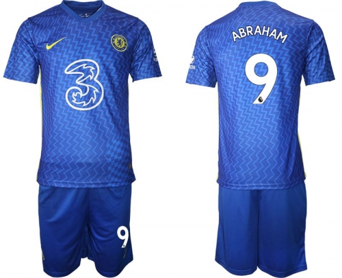 Men 2021-2022 Club Chelsea FC home blue 9 Nike Soccer Jersey