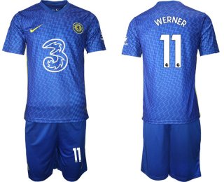 Men 2021-2022 Club Chelsea FC home blue 11 Nike Soccer Jersey