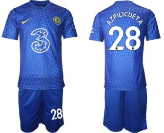 Men 2021-2022 Club Chelsea FC home blue 28 Nike Soccer Jersey