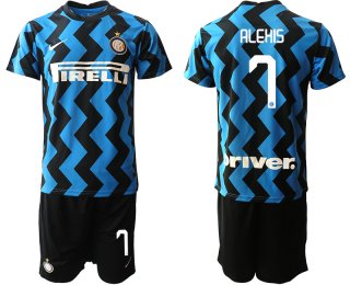 Men 2020-2021 club Inter milan home 7 blue Soccer Jerseys