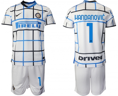 Men 2020-2021 club Inter milan away 1 white Soccer Jerseys