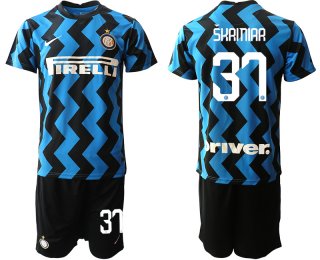 Men 2020-2021 club Inter milan home 37 blue Soccer Jerseys