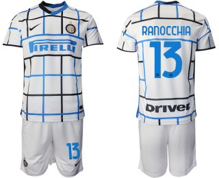 Men 2020-2021 club Inter milan away 13 white Soccer Jerseys