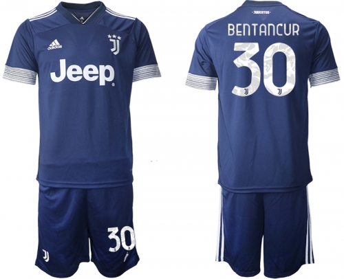 Men 2020-2021 club Juventus away 30 blue Soccer Jerseys