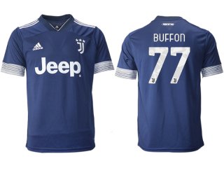 Men 2020-2021 club Juventus away aaa version 77 blue Soccer Jerseys