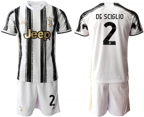 Men 2020-2021 club Juventus home 2 white black Soccer Jerseys