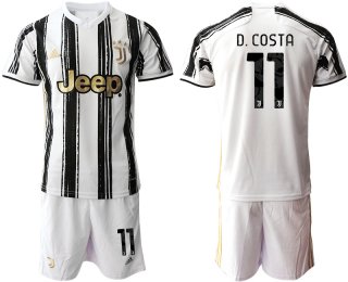 Men 2020-2021 club Juventus home 11 white black Soccer Jerseys