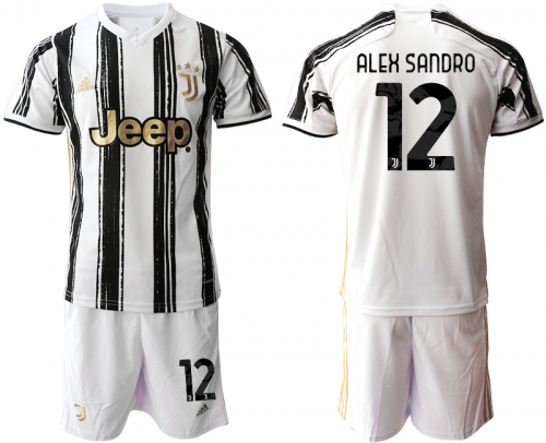 Men 2020-2021 club Juventus home 12 white black Soccer Jerseys