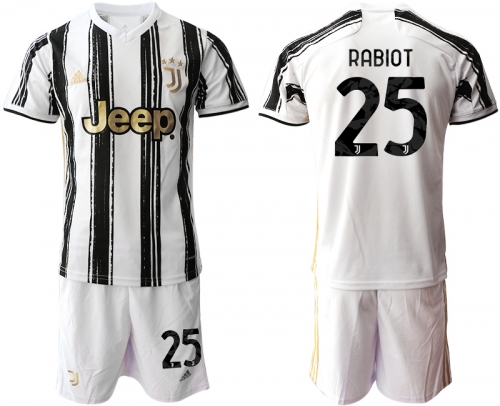 Men 2020-2021 club Juventus home 25 white black Soccer Jerseys