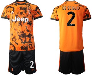 Men 2020-2021 club Juventus Second away 2 orange Soccer Jerseys