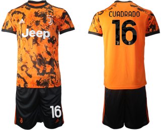 Men 2020-2021 club Juventus Second away 16 orange Soccer Jerseys