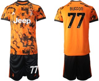 Men 2020-2021 club Juventus Second away 77 orange Soccer Jerseys