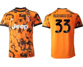 Men 2020-2021 club Juventus Second away aaa version 33 orange Soccer Jerseys