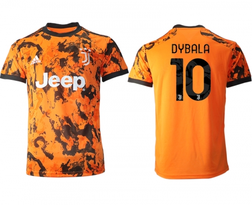 Men 2020-2021 club Juventus Second away aaa version 10 orange Soccer Jerseys1