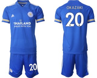 Men 2020-2021 club Leicester City home 20 blue Soccer Jerseys