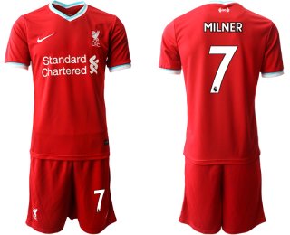 Men 2020-2021 club Liverpool home 7 red Soccer Jerseys