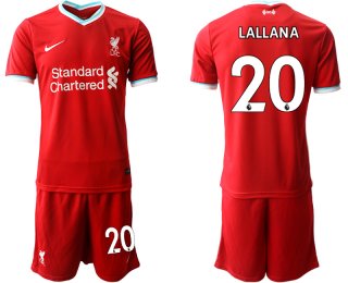 Men 2020-2021 club Liverpool home 20 red Soccer Jerseys